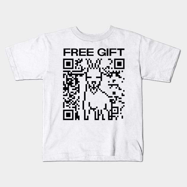 QR GOAT Kids T-Shirt by Lehjun Shop